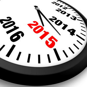 2015 New Year Clock